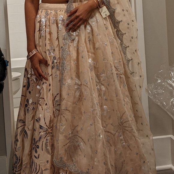 Peach Indian Lehnga - Picture 2 of 3